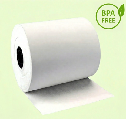 Thermal Receipt Paper (50 Rolls) 3 1/8 x 230 - 55 GMS Receipt Paper for POS Registers - BPA Free - US Procured